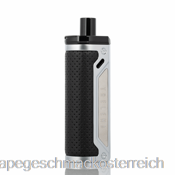 Lost Vape Thelema 80 W Pod Mod Kit Edelstahl / Genarbtes Leder Vape Geschmack